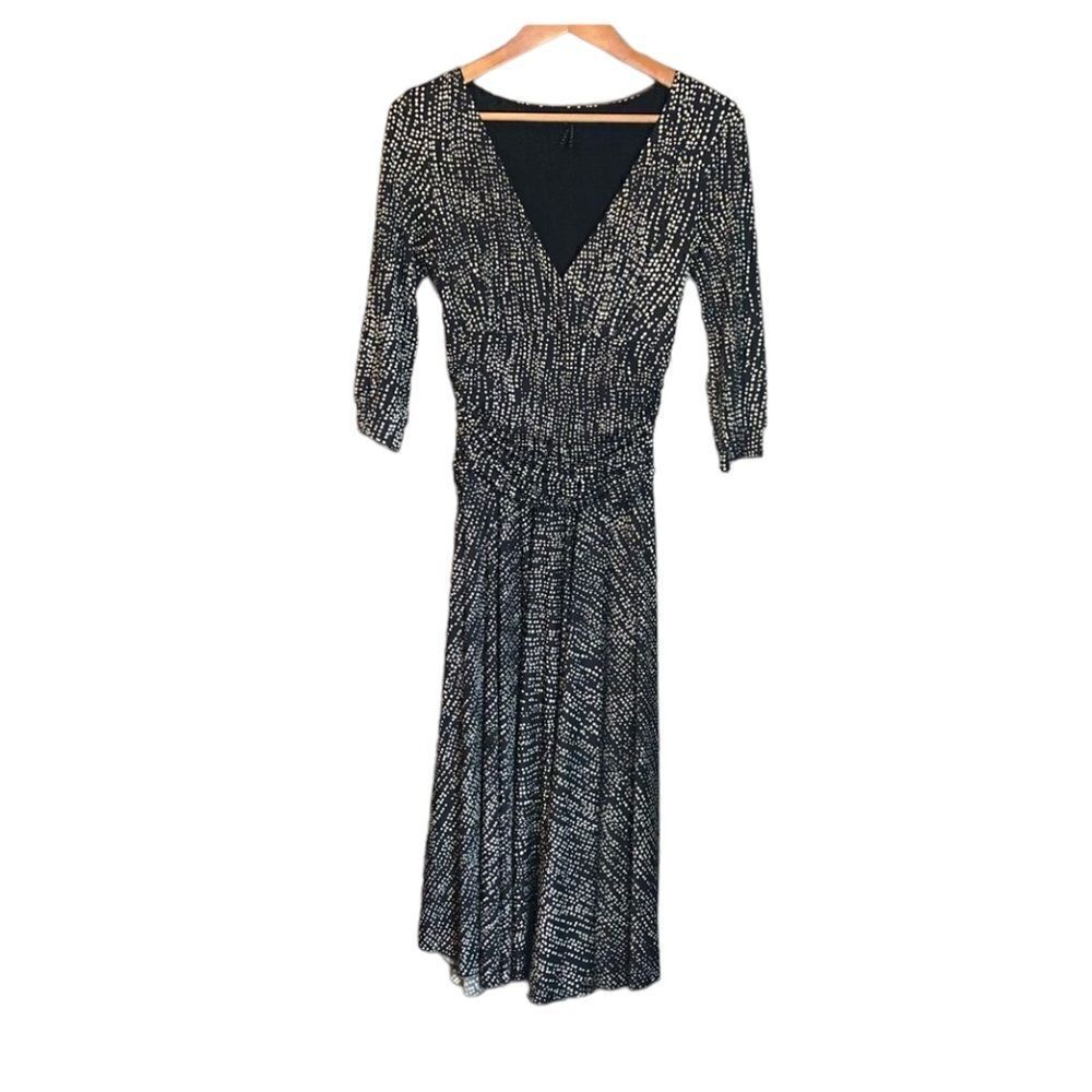 NWT! Lapis black and white dress.